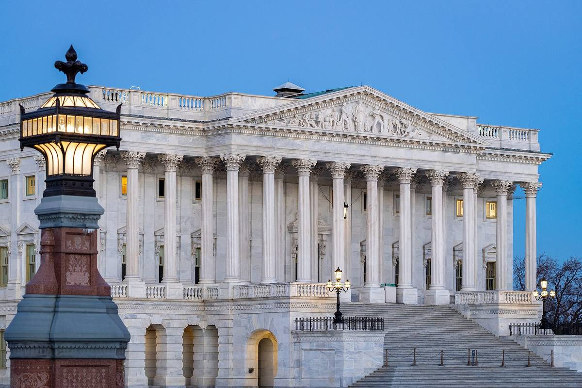 Severní křídlo Kapitolu ve Washingtonu, ve kterém zasedá Senát